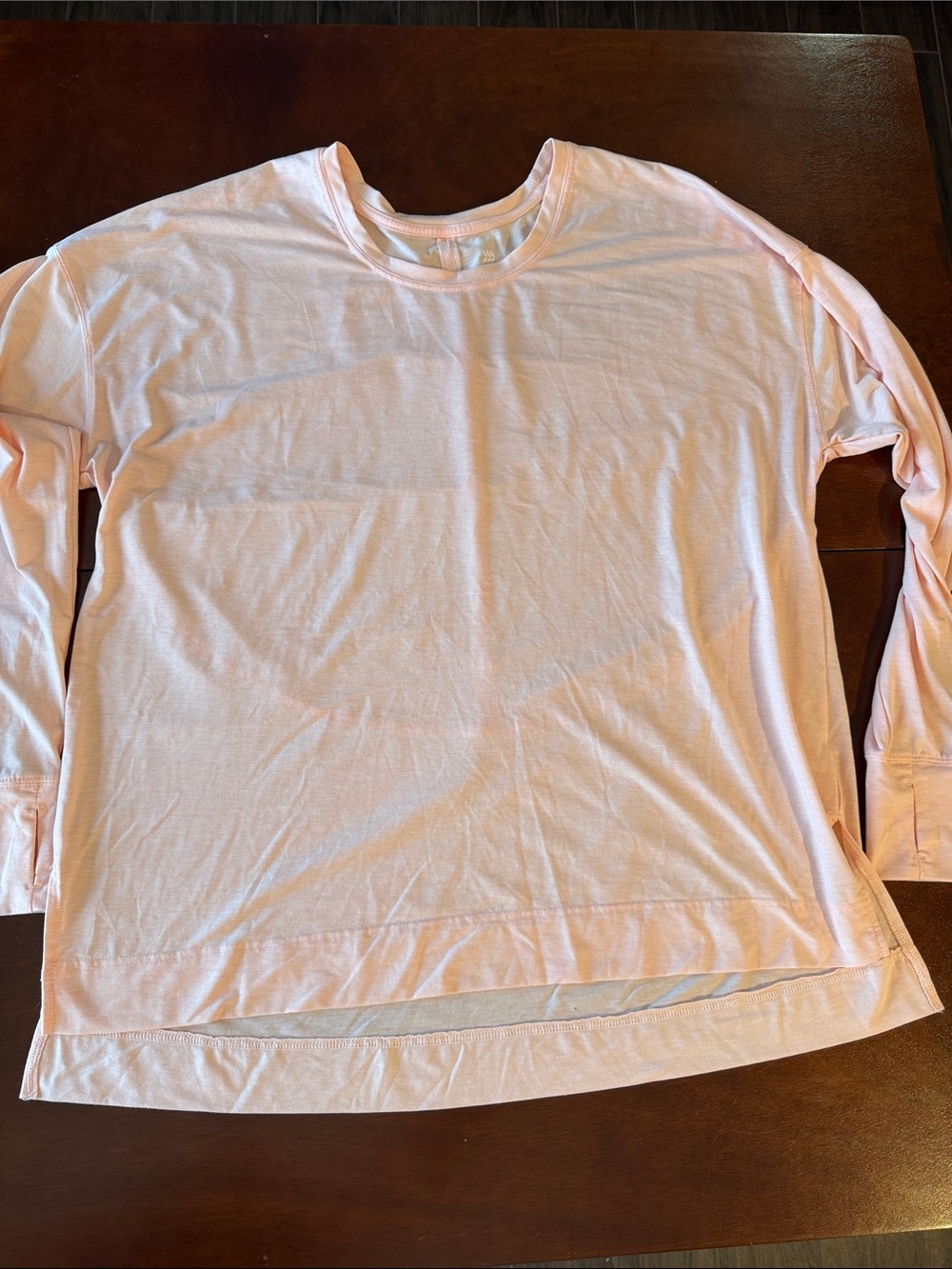 all in motion Women's Long-Sleeve active Crew Tee in Light Pink